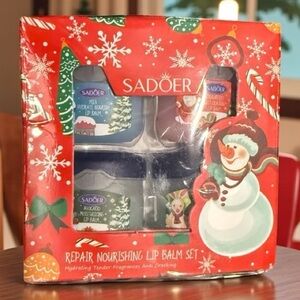 Sadoer Repair Nourishing Lip Balm Set - Blue and Red